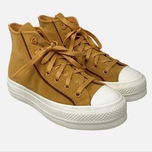 Women's Tan High-Top Sneakers